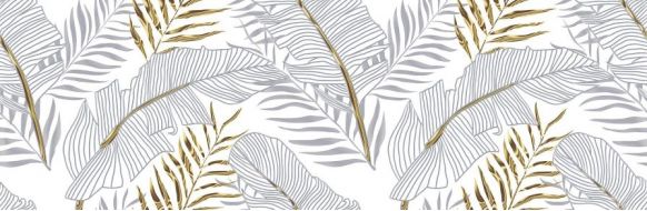 1664-0203 Декор Диаманте листья 20х60