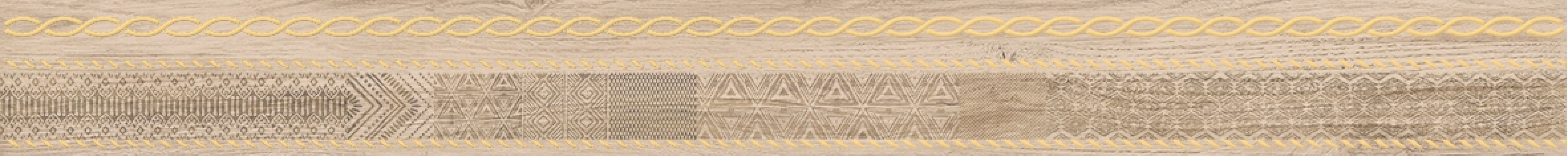 Бордюр Amber бежевый 6х60