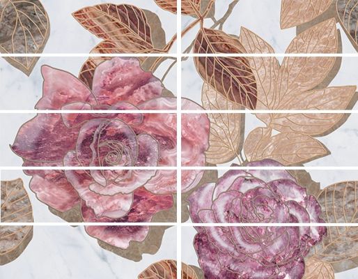 Бордюр Argos flowers 7,5х25