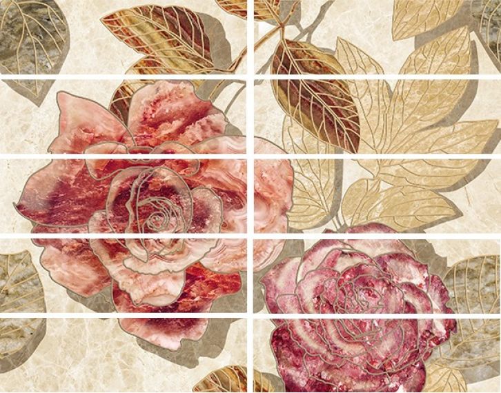 Бордюр Illyria flowers mix 7,5х25