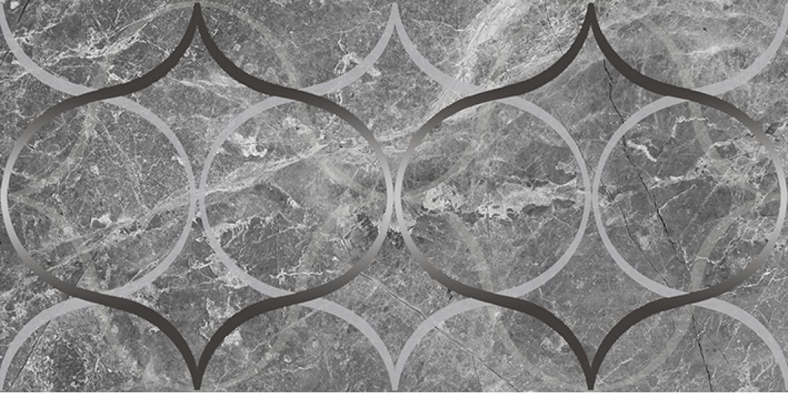 Декор Crystal Resonanse серый 30х60