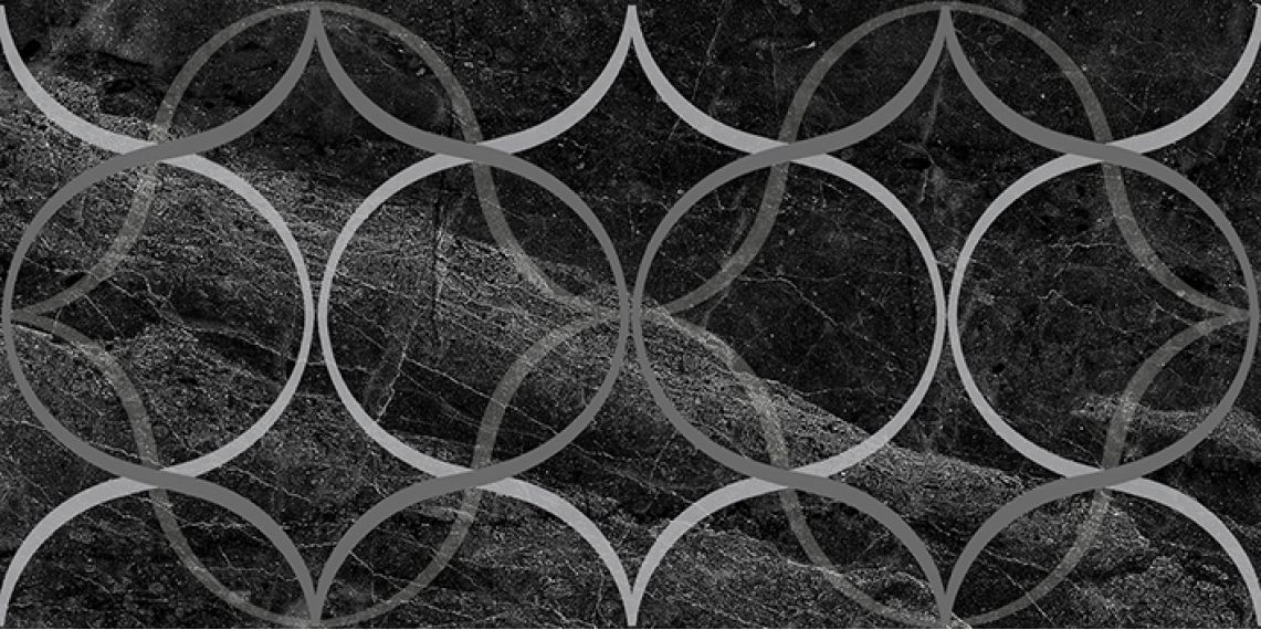 Декор Crystal Resonanse чёрный 30х60