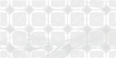 Декор Olimpus Grand белый 25х50