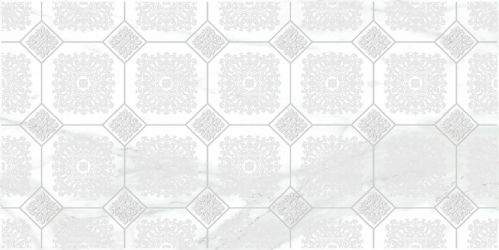 Декор Olimpus Grand белый 25х50