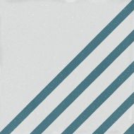 Керамогранит Boreal Dash Decor White Blue 18.5x18.5