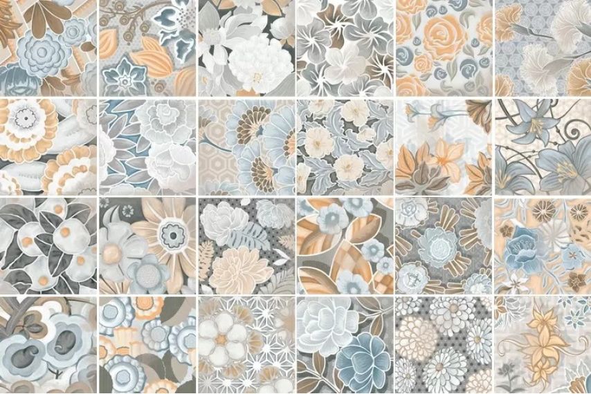 Керамогранит Flore Gris 20x20 (микс)