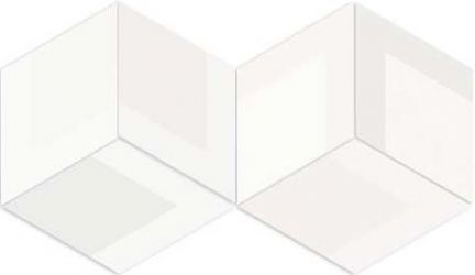 Керамогранит Flow Diamond Decor White 14x24
