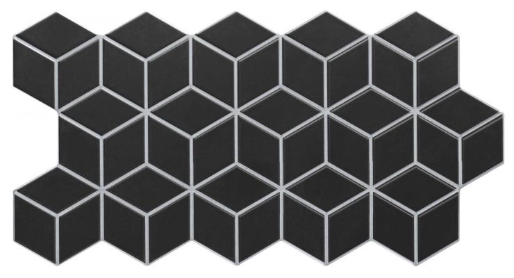 Керамогранит Rhombus Black 51x26.5