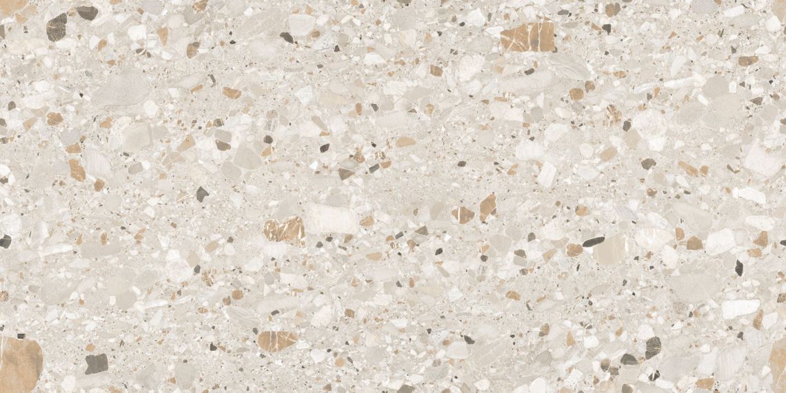 Керамогранит Terazzo Crema Carving 60x120