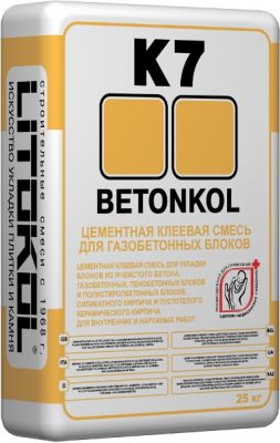 Клей K7 BETONKOL для блоков и кирпича 25 кг