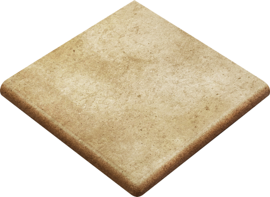 Клинкерная плитка Ступень угловая Rounded Stair-tread Corner Beige 33*33