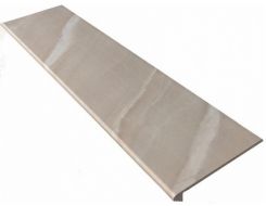 Клинкерная плитка Ступень фронтальная Tibet Smooth Round. Beige 33x120