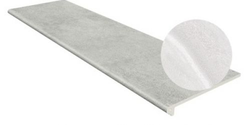Клинкерная плитка Ступень фронтальная Tibet Smooth Round. Blanco 33x120