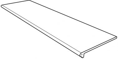 Клинкерная плитка 970448 Ступень фронтальная Petra Gris Liso redondeado 33x120
