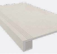 Комплект Ступень TE00 Terra 33x120 неполированная с бортиком + Подступенок 14.5x120