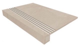 Комплект Ступень TE01 Terra 33x120 неполированная с бортиком + Подступенок 14.5x120