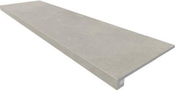 Комплект MM02 Magmas Grey (Ступень 33x120 неполированный прямоугольный бортик без насечек + Подступенок 14,5x120)