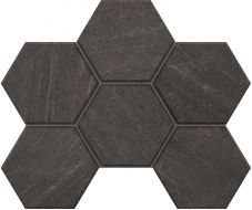 Мозаика Мозаика GB03 Gabbro Hexagon неполированная 25x28.5