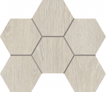 Мозаика Мозаика KW00 Kraft Wood Nordic Hexagon структурированный 25x28,5