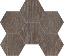 Мозаика Мозаика KW03 Kraft Wood Wenge Hexagon структурированный 25x28,5