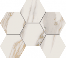 Мозаика Мозаика RM01 Miramare White Hexagon неполированный 25x28,5
