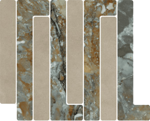 Мозаика 41W6 Mosaico Trellick Tassili Beige 30x24,2