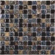 Мозаика No-191A камень стекло (23*23*8) 298*298