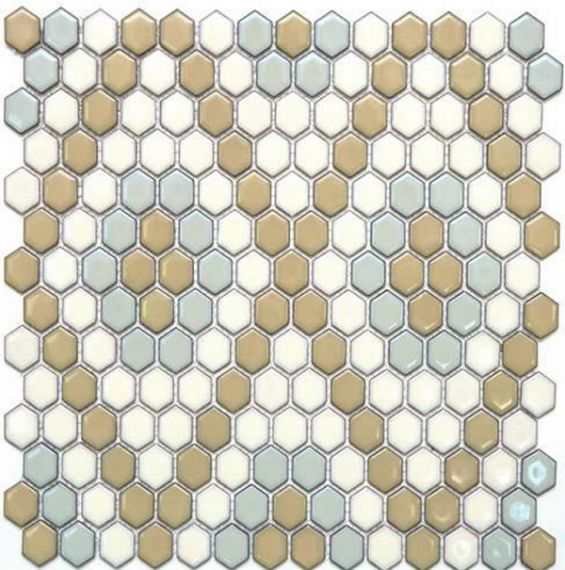 Мозаика PS2326-42 Porcelain 2.3x2.6 30.6x35