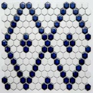Мозаика PS2326-43 Porcelain 2.3x2.6 30.6x35