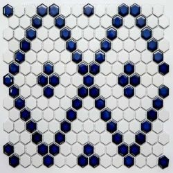 Мозаика PS2326-43 Porcelain 2.3x2.6 30.6x35