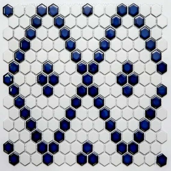 Мозаика PS2326-43 Porcelain 2.3x2.6 30.6x35