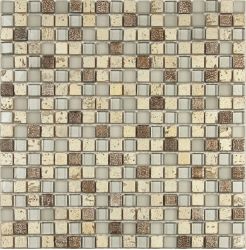Мозаика S-821 стекло керамика (15x15x8) 305*305