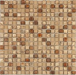 Мозаика S-822 стекло керамика (15x15x8) 305*305