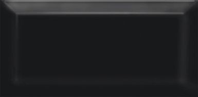 Плитка 19041 Бланше чёрный грань 20*9.9