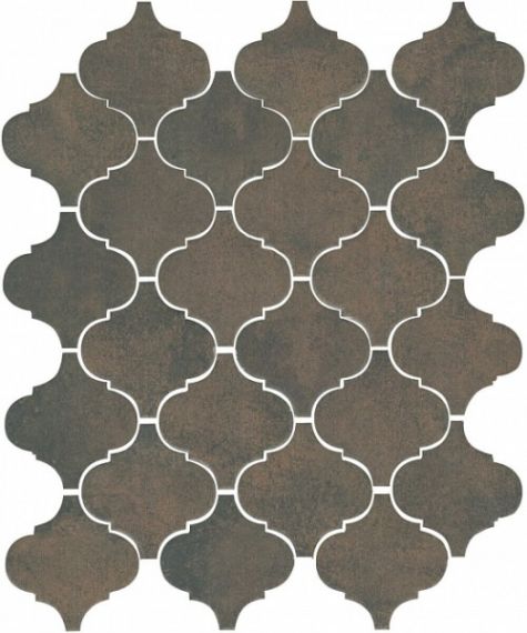 Плитка 65004 Арабески котто коричневый 26x30