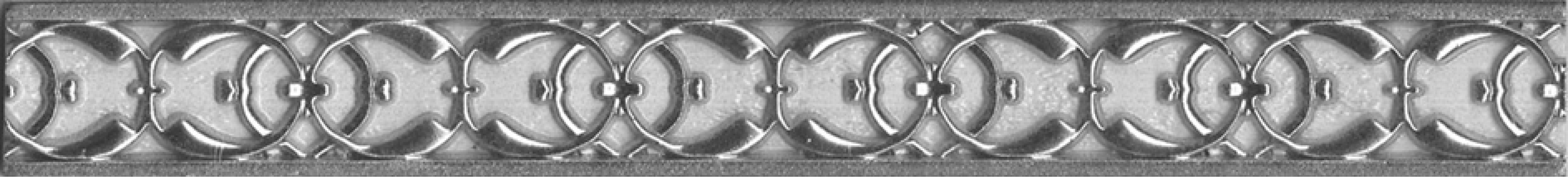 Плитка Alhambra Silver Moldura 3.5x29.75