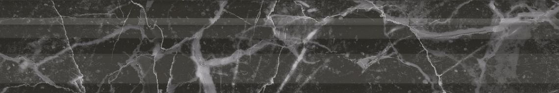 Плитка BLC039R Бордюр Багет Коррер чёрный глянцевый обрезной 30x5x1,9