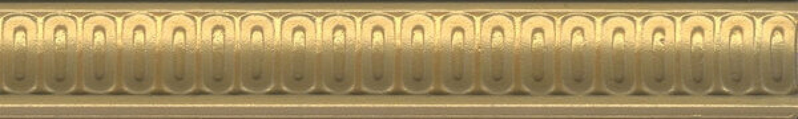 Плитка BOA005 Бордюр Борромео золото 25*4