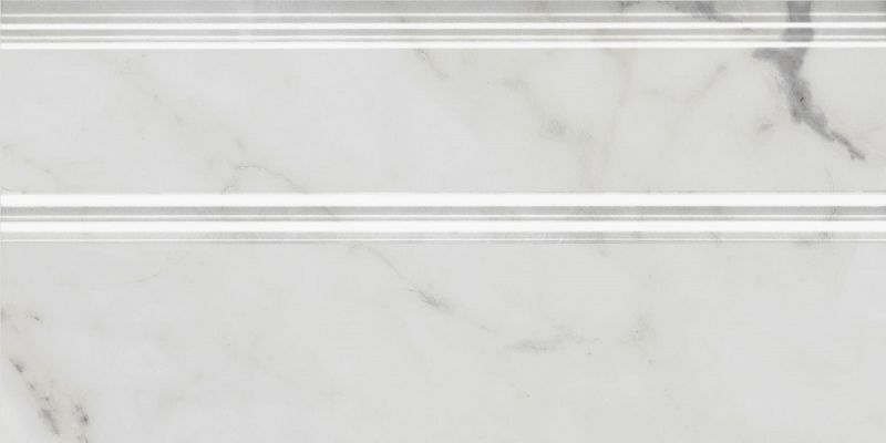 Плитка FMA033R Плинтус Коррер белый глянцевый обрезной 30x15x1,7