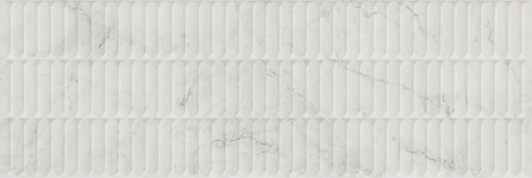 Плитка KM3090B0160R Тубкаль белый глянцевый структура обрезной 30x89,5x1,05