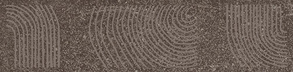 Плитка KMB2TGL007BR Бордюр Руссильон коричневый тёмный матовый обрезной 30x7,2x0,9