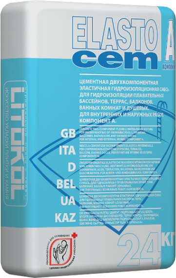 Смеси и затирки ELASTOCEM (А+B) 24кг
