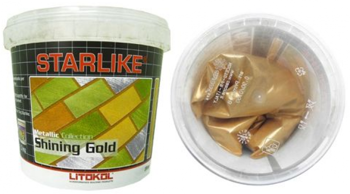 Смеси и затирки SHINING GOLD Добавка ярко-золотого цвета для STARLIKE 100 г