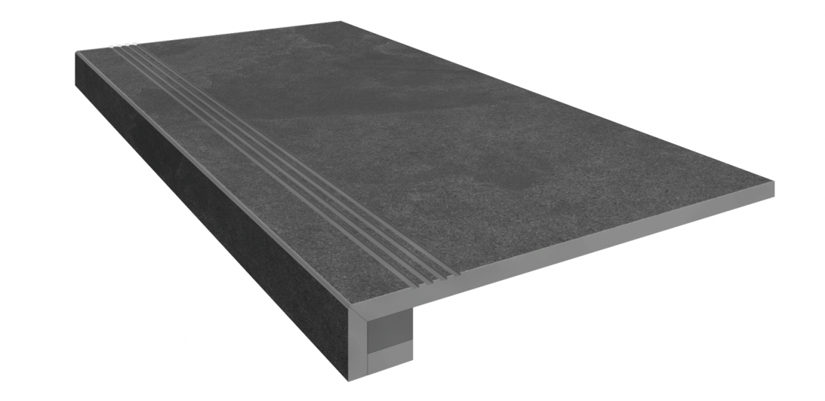 Ступени Комплект Ступень TE04 Terra 33x120 неполированная с бортиком + Подступенок 14.5x120