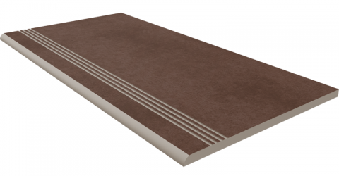 Ступени Ступень CA03 Cave Brown неполированный с насечками 30x60