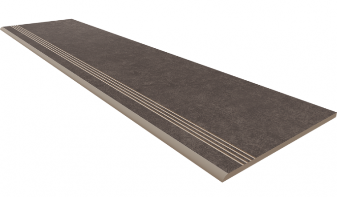 Ступени Ступень CA05 Cave Anthracite неполированный с насечками 30x120
