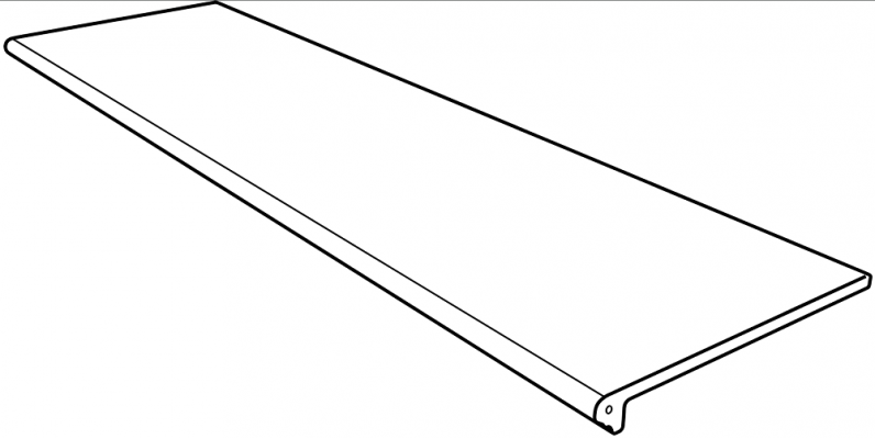 Ступени 970467 Ступень фронтальная Rodeno Round. Smooth Nogal 33x120