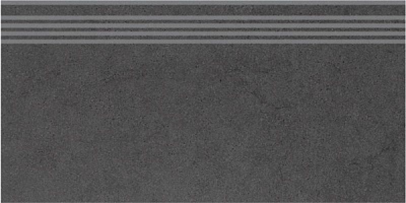 Ступени DP603400R/GR Ступень Фьорд черный обрезной 30х60