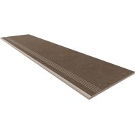 Ступени GO03 Ступень Gobi Brown Grey неполированный с насечками 30x120