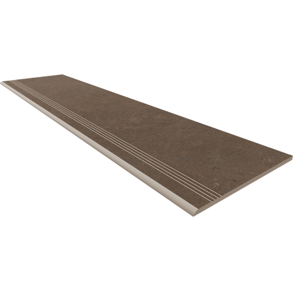 Ступени GO03 Ступень Gobi Brown Grey неполированный с насечками 30x120